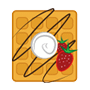 strawberry waffles